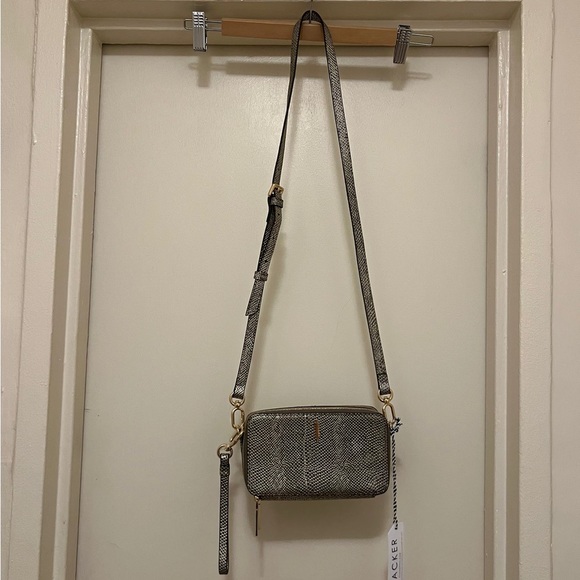 HACKER Ronnie Snakeskin Embossed Leather Crossbody Bag - Picture 5 of 8